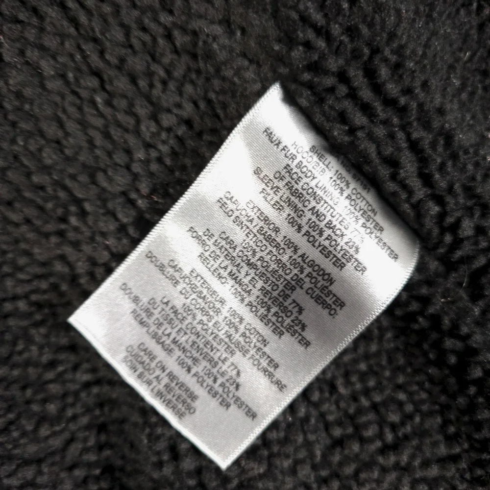Levi's Black Jacket with Gray Hood